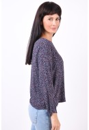 Bluza Dama Vero Moda Vmvanessa 7/8 Night Sky/Silver Sco